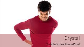  Presentation with afro - Amazing slide deck having cute-african-american-man backdrop and a crimson colored foreground