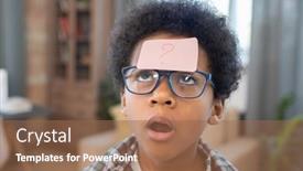  Presentation with notepaper - Presentation theme consisting of cute-and-funny-mixed-race background and a coral colored foreground