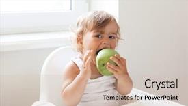  Presentation with baby chickens little cute chicks - PPT theme having cute baby 1 4 years background and a soft green colored foreground