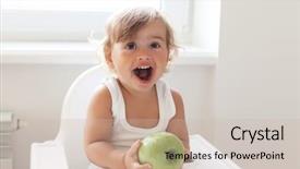  Presentation with baby chickens little cute chicks - Amazing PPT theme having cute baby 1 4 years backdrop and a soft green colored foreground