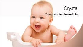  Presentation with baby bath - PPT layouts consisting of  background and a  colored foreground