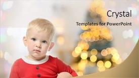  Presentation with baby celebration - PPT layouts consisting of cute baby in costume background and a lemonade colored foreground