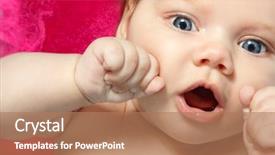  Presentation with whiteboard kids cute cartoon - Beautiful theme featuring cute baby surprised beautiful kid' backdrop and a coral colored foreground