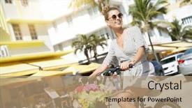  Presentation with art deco - Audience pleasing presentation consisting of cute bicycle in art deco backdrop and a coral colored foreground