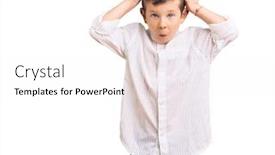  Presentation with elegant - Audience pleasing presentation consisting of cute-blond-kid-wearing-elegant backdrop and a white colored foreground