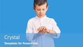  Presentation with inflammation - Amazing PPT layouts having cute-blond-kid-wearing-elegant backdrop and a teal colored foreground