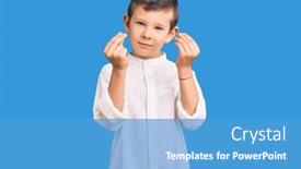  Presentation with salary - Colorful presentation theme enhanced with cute-blond-kid-wearing-elegant backdrop and a teal colored foreground