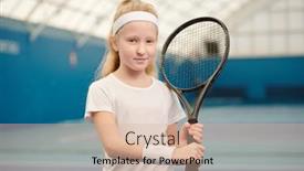  Presentation with cute - Audience pleasing slide deck consisting of cute-blond-little-girl backdrop and a soft green colored foreground