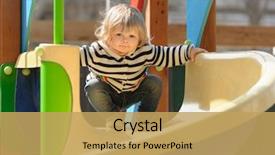  Presentation with down syndrome children disability school - Cool new PPT theme with down the children's slide backdrop and a yellow colored foreground