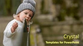  Presentation with child exploring - PPT layouts consisting of cute-blonde-kid background and a tawny brown colored foreground