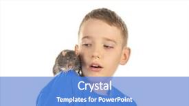  Presentation with white rat - Amazing presentation design having cute boy with funny rat on white background backdrop and a teal colored foreground