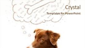  Presentation with thought - Cool new PPT theme with cute brown and white border backdrop and a cream colored foreground