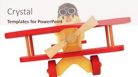  Presentation with chick - Slides featuring cute-chick-aviator-is-flying background and a lemonade colored foreground