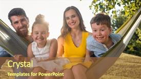  Presentation with dog baby cute child - Colorful presentation enhanced with cute child making a funny backdrop and a red colored foreground