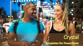  Presentation with santa - PPT theme enhanced with cute couple walking through santa background and a  colored foreground