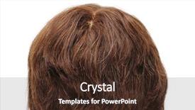  Presentation with heart - Beautiful slides featuring cute emo - long heart wig backdrop and a  colored foreground