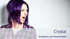  Presentation with punk - Colorful slide deck enhanced with feet - village at foot of mountains backdrop and a sky blue colored foreground