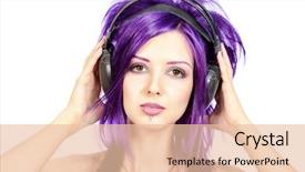  Presentation with punk - PPT layouts having cute emo - portrait of a punk girl background and a  colored foreground