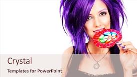  Presentation with punk - Audience pleasing PPT layouts consisting of cute emo - portrait of a punk girl backdrop and a lemonade colored foreground