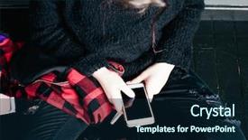  Presentation with education cute - Theme with cute emo - young alternative girl sitting background and a wine colored foreground