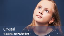  Presentation with dreams - Colorful slide deck enhanced with cute-emotional-girl-dreams backdrop and a ocean colored foreground