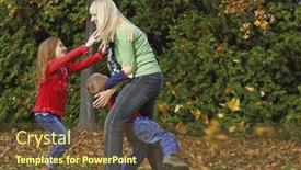  Presentation with keyword - Beautiful theme featuring cute family has fun in the park keyword for this collection is autumn77 backdrop and a tawny brown colored foreground