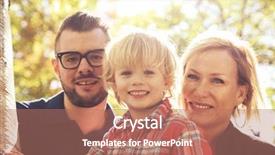  Presentation with filter - Presentation theme having cute family posing background and a coral colored foreground