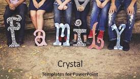  Presentation with unemployment unemployed hand cut word - Slides featuring cute family posing background and a coral colored foreground