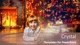  Presentation with toy - Theme having playing with a toy railway background and a coral colored foreground