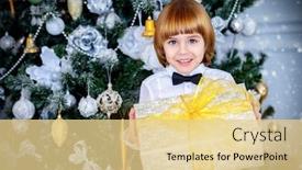  Presentation with apartments - Audience pleasing PPT layouts consisting of cute five-year-old boy is posing with gift box in a beautiful room near a christmas tree luxurious apartments decorated for christmas merry christmas and happy new year backdrop and a blonde colored foreground