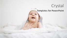  Presentation with cute baby - PPT layouts having cute-funny-little-baby-boy background and a white colored foreground