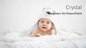  Presentation with cute baby - Presentation theme with cute-funny-little-baby-boy background and a white colored foreground