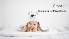  Presentation with cute baby - Presentation consisting of cute-funny-little-baby background and a  colored foreground