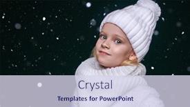  Presentation with knitted clothes - Audience pleasing theme consisting of cute-girl-child-wearing-knitted backdrop and a sky blue colored foreground