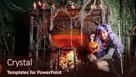  Presentation with doll - Cool new presentation theme with cute-girl-in-a-doll backdrop and a wine colored foreground