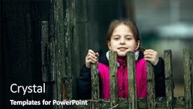  Presentation with clothes - Cool new PPT layouts with cute-girl-in-autumn-clothes backdrop and a black colored foreground