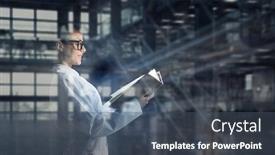  Presentation with intern - Audience pleasing slides consisting of cute girl intern read book mixed media backdrop and a ocean colored foreground