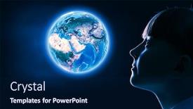  Presentation with nasa - PPT theme enhanced with cute-girl-of-school-age background and a navy blue colored foreground