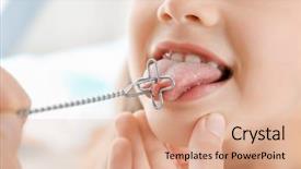  Presentation with cute - Beautiful theme featuring cute girl at speech therapist' backdrop and a  colored foreground