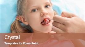  Presentation with pathology - Beautiful presentation theme featuring cute girl at speech therapist' backdrop and a  colored foreground