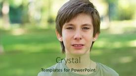  Presentation with sad teen - Presentation theme having cute handsome boy is crying outdoor sad early teen boy in summer park background and a seafoam green colored foreground