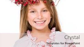  Presentation with national - Colorful slide deck enhanced with cute-happy-little-girl backdrop and a lemonade colored foreground