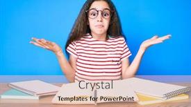  Presentation with cute - Slide deck enhanced with cute-hispanic-child-girl-studying background and a lemonade colored foreground