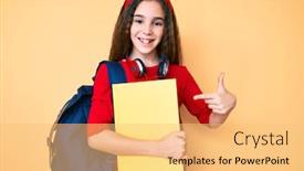  Presentation with cute - Presentation consisting of cute-hispanic-child-girl-wearing background and a yellow colored foreground