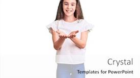  Presentation with child protection - Slide deck consisting of cute-hispanic-child-girl-wearing background and a white colored foreground