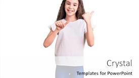  Presentation with cute - Audience pleasing slides consisting of cute-hispanic-child-girl-wearing backdrop and a white colored foreground