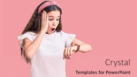  Presentation with tshirt - Colorful PPT layouts enhanced with cute-hispanic-child-girl-wearing backdrop and a lemonade colored foreground