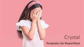  Presentation with depression child - Beautiful PPT layouts featuring cute-hispanic-child-girl-wearing backdrop and a lemonade colored foreground