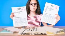  Presentation with cute - Theme with cute-hispanic-girl-showing-failed background and a lemonade colored foreground