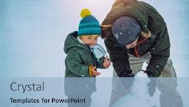  Presentation with build - Beautiful slide deck featuring cute-little-baby-boy backdrop and a light blue colored foreground